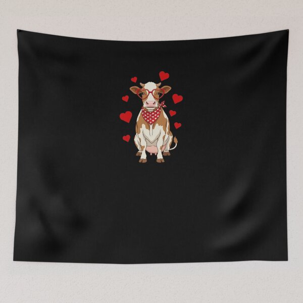 Item preview, Valentine Cow Love Hearts Farm Animal designed and sold by salmzouriart.