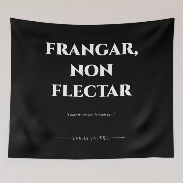 Item preview, Frangar Non Flectar – Latin Quote of Unbreakable Will designed and sold by BrushRushX.