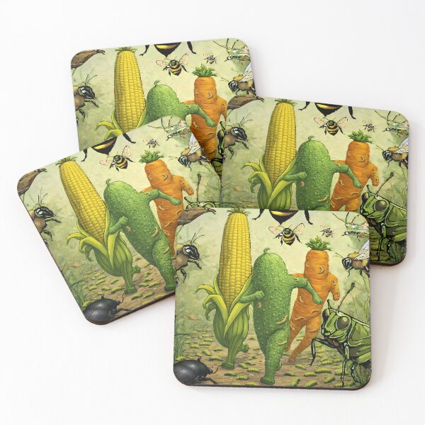 Item preview, Funny food eat your veggies bug infested vegetables panic attack designed and sold by BigMRanch.