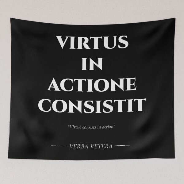 Item preview, Virtus in Actione Consistit – Latin Quote on Virtue designed and sold by BrushRushX.