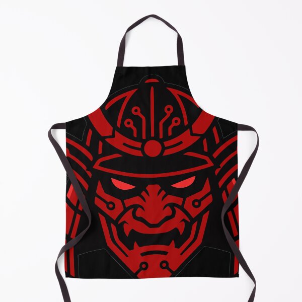 Item preview, Cyber Samurai Mask Red Digital Warrior 2026 designed and sold by MalkyStudio.