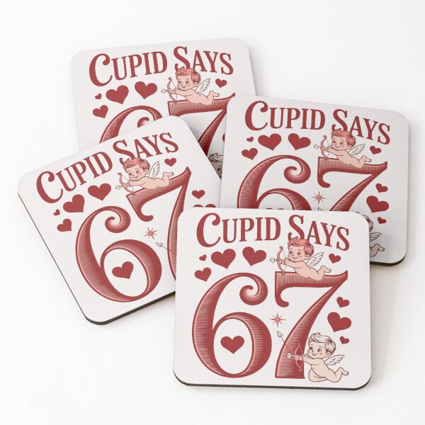 Item preview, Cupid Says 67 Funny Valentine Cute Cupid Heart Game Design designed and sold by Clairenity Studio.