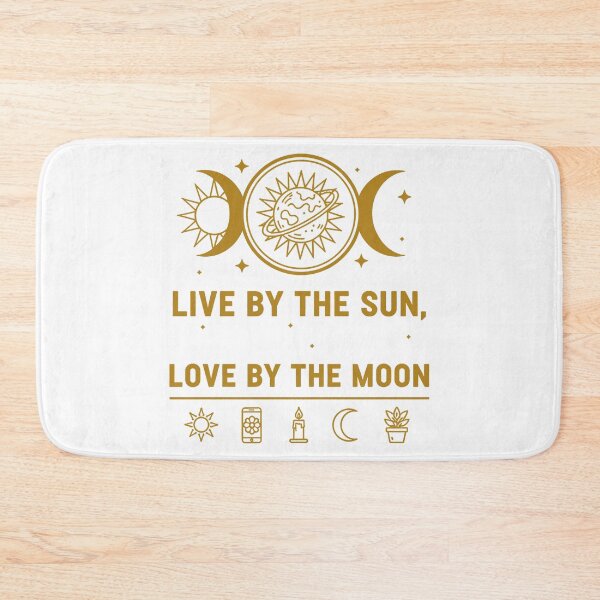 Item preview, Live by the Sun Love by the Moon – Golden Celestial Art designed and sold by WildWeave.