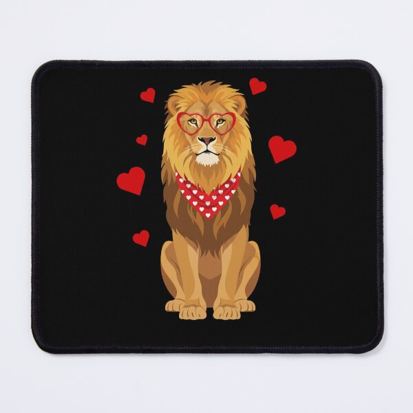 Item preview, Lion hearts Valentines Day Animal Pun designed and sold by salmzouriart.