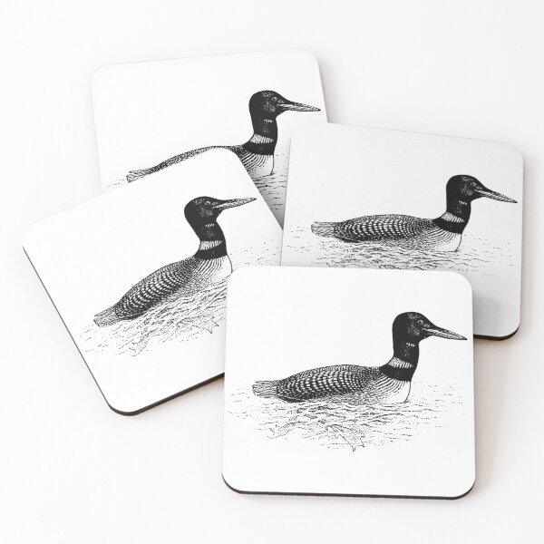 Item preview, Water Bird Line Art Illustration – Black and White Nature Drawing designed and sold by ZYNORAworld.