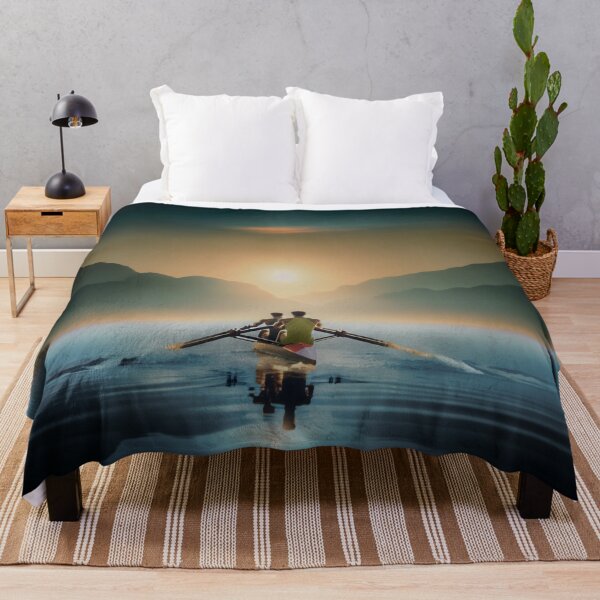 Item preview, Two Rowers at Sunrise on Calm Water designed and sold by Michael van der Hoorn.