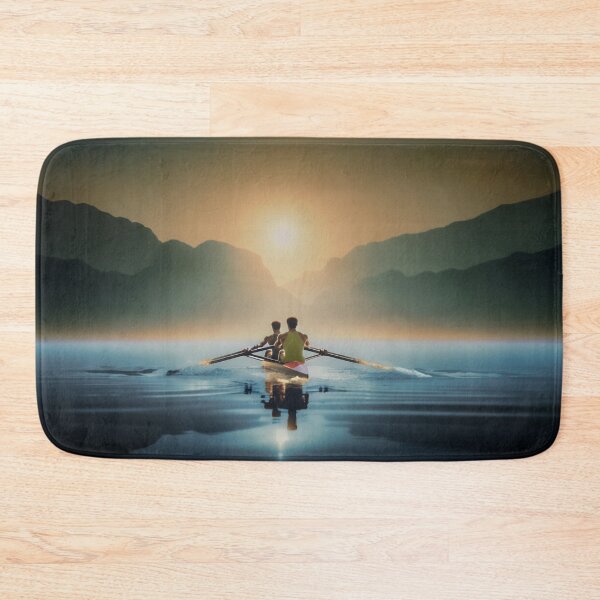 Item preview, Two Rowers at Sunrise on Calm Water designed and sold by Michael van der Hoorn.