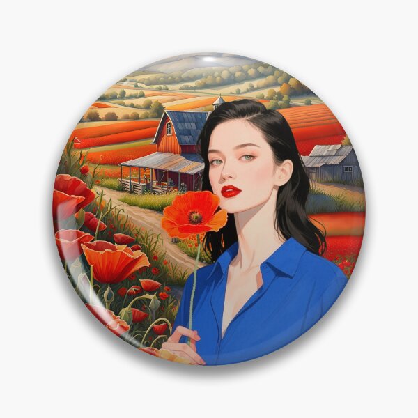 Item preview, A LITTLE TASTE OF HEAVEN SURROUNDED BY HER POPPY FLOWERS designed and sold by Tammera.