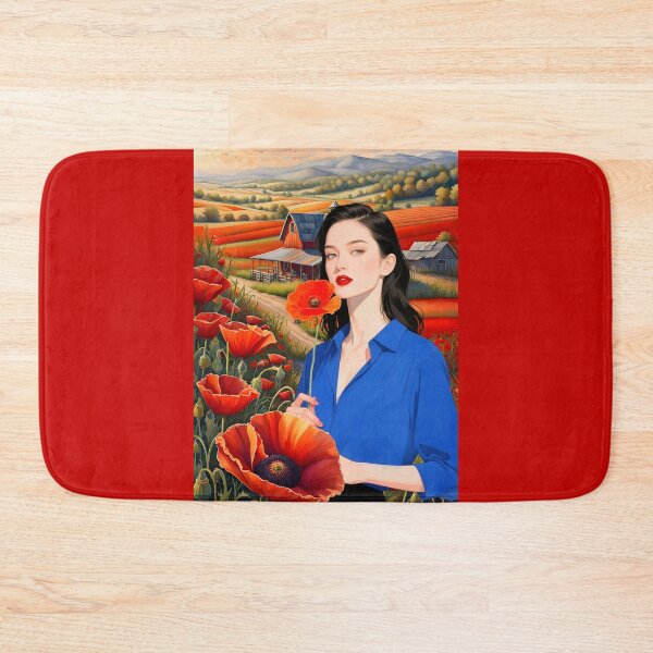 Item preview, A LITTLE TASTE OF HEAVEN SURROUNDED BY HER POPPY FLOWERS designed and sold by Tammera.