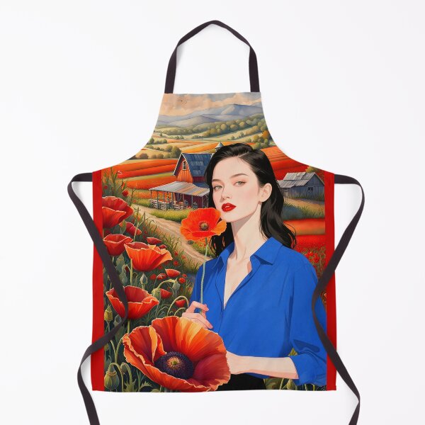 Item preview, A LITTLE TASTE OF HEAVEN SURROUNDED BY HER POPPY FLOWERS designed and sold by Tammera.