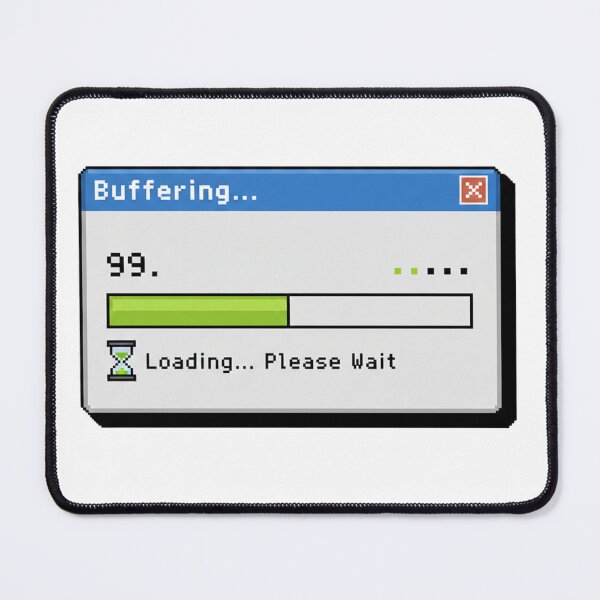 Item preview, Loading Please Wait Progress Bar Sticker - Retro Tech Buffering 2000s Internet Nostalgia designed and sold by RealVibeVault.