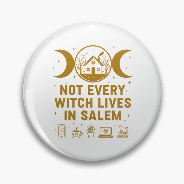 Item preview, Not Every Witch Lives In Salem – Modern Urban Witch Art designed and sold by WildWeave.