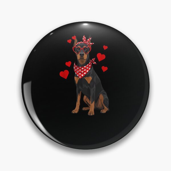 Artikelvorschau, Dobermann-Valentinstags-Hundeliebhaber entworfen und verkauft von salmzouriart.