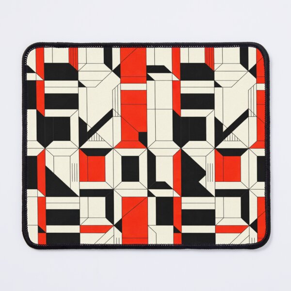 Item preview, Textile pattern Vintage Bauhaus Mid Century MCM Modern Geometric home decor designed and sold by BlueLineLAX.