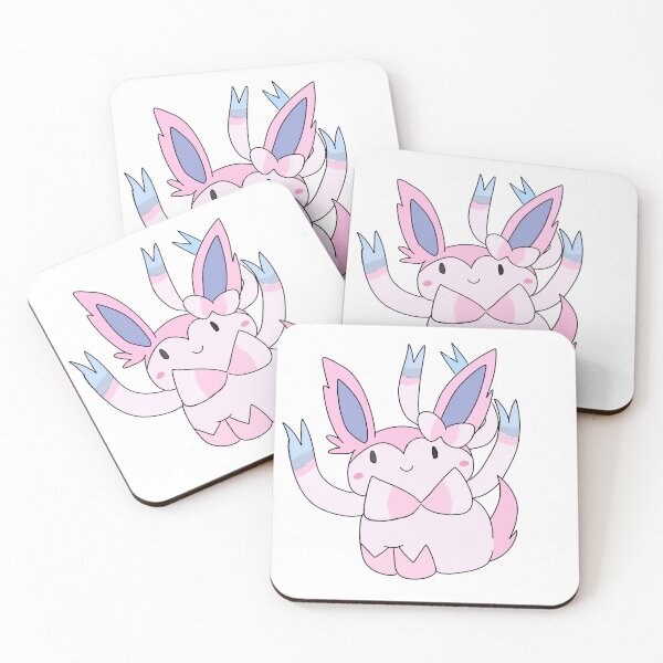 Item preview, pink cute chibi pocket monster sylveon designed and sold by RozenNeige.