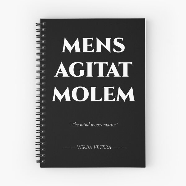 Item preview, Mens Agitat Molem – Latin Quote on Mind and Power designed and sold by BrushRushX.