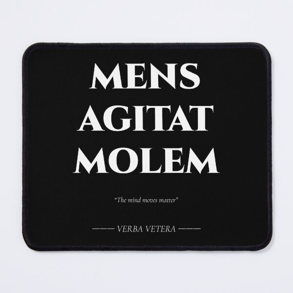 Item preview, Mens Agitat Molem – Latin Quote on Mind and Power designed and sold by BrushRushX.