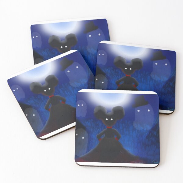 Item preview, Haunted Forest Companions – Surreal Nighttime Illustration designed and sold by Gemini Dazzling Arts.