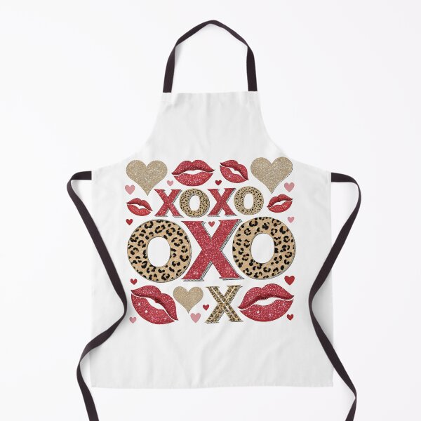 Item preview, XOXO leopard , glitter and red kisses pattern  designed and sold by GogoGrove.