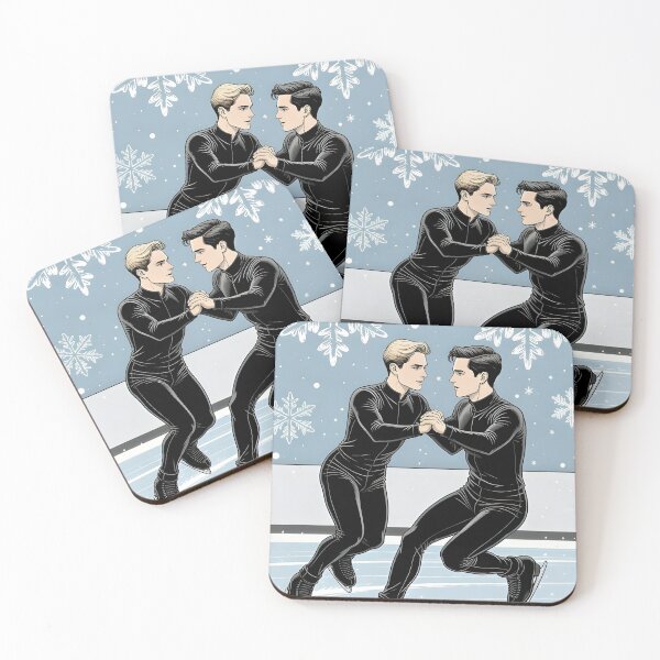 Item preview, Gay Figure Skating Pair | Winter Ice Dance Love | LGBTQ+ Couple on Ice designed and sold by Elando1212.