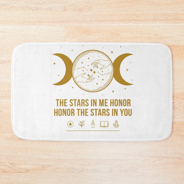 Item preview, The Stars In Me Honor The Stars In You – Celestial Namaste Art designed and sold by WildWeave.