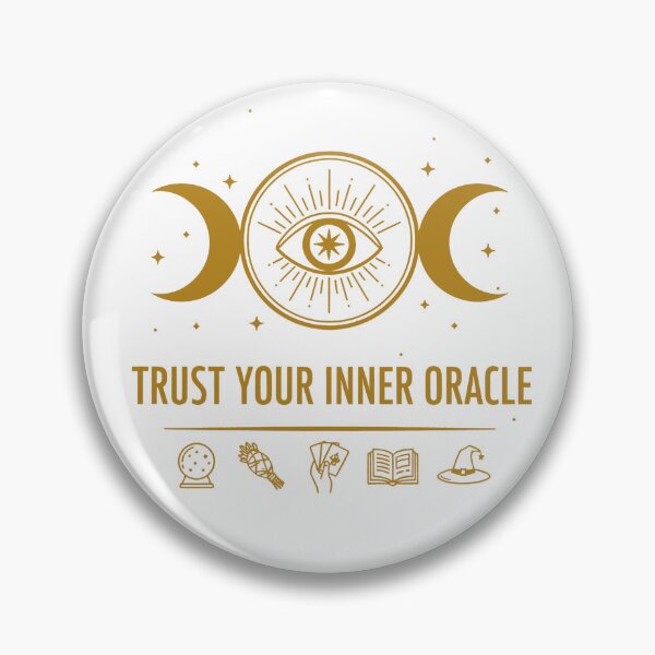 Item preview, Trust Your Inner Oracle – Golden Third Eye & Intuition Art designed and sold by WildWeave.