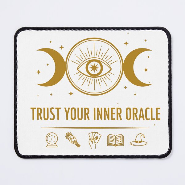 Item preview, Trust Your Inner Oracle – Golden Third Eye & Intuition Art designed and sold by WildWeave.