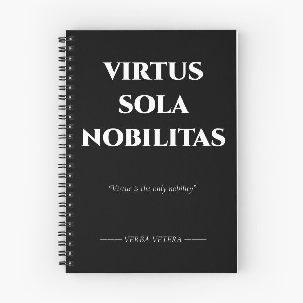 Item preview, Virtus Sola Nobilitas – Latin Quote on True Nobility designed and sold by BrushRushX.