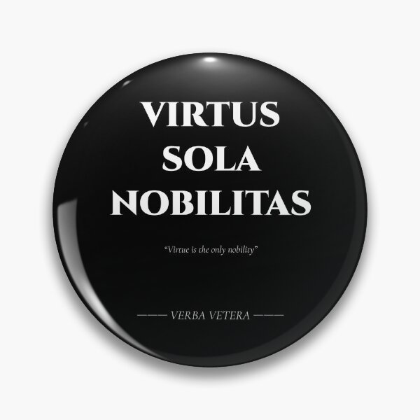 Item preview, Virtus Sola Nobilitas – Latin Quote on True Nobility designed and sold by BrushRushX.