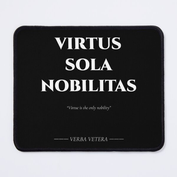 Item preview, Virtus Sola Nobilitas – Latin Quote on True Nobility designed and sold by BrushRushX.
