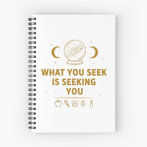 Item preview, What You Seek Is Seeking You – Golden Crystal Ball Galaxy designed and sold by WildWeave.