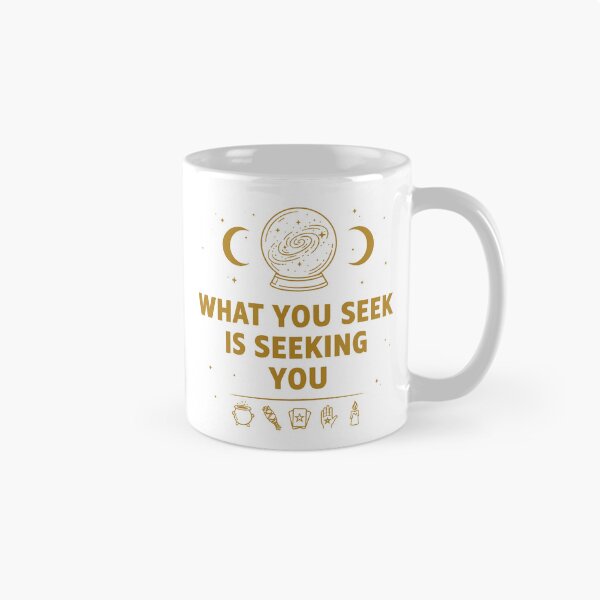 Item preview, What You Seek Is Seeking You – Golden Crystal Ball Galaxy designed and sold by WildWeave.