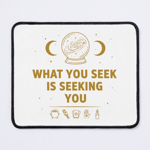 Item preview, What You Seek Is Seeking You – Golden Crystal Ball Galaxy designed and sold by WildWeave.