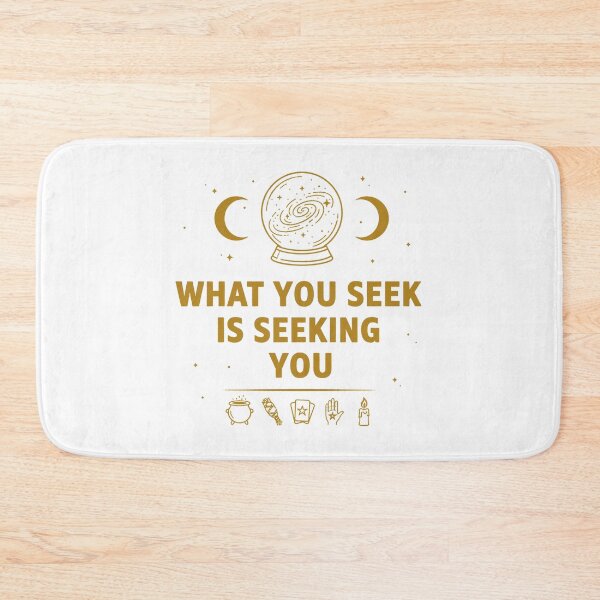 Item preview, What You Seek Is Seeking You – Golden Crystal Ball Galaxy designed and sold by WildWeave.