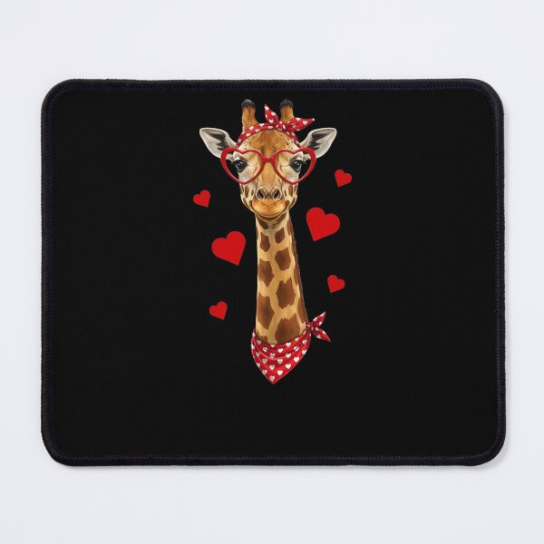 Item preview, Giraffe With Red Heart Glasses Valentine's Day Loveers designed and sold by salmzouriart.