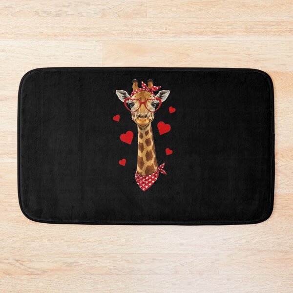Item preview, Giraffe With Red Heart Glasses Valentine's Day Loveers designed and sold by salmzouriart.