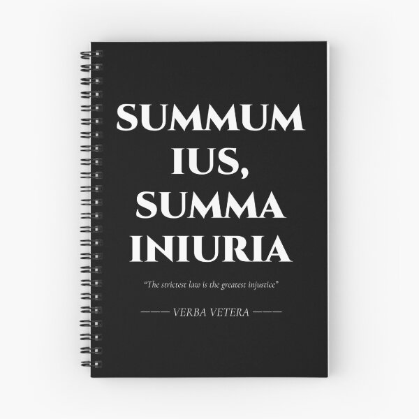 Item preview, Summum Ius Summa Iniuria – Latin Quote on Justice designed and sold by BrushRushX.