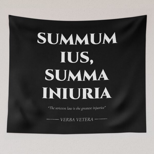 Item preview, Summum Ius Summa Iniuria – Latin Quote on Justice designed and sold by BrushRushX.