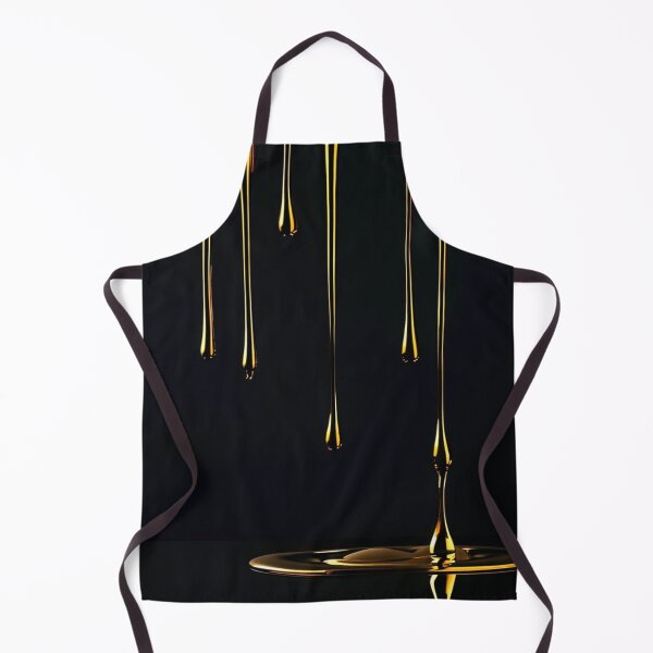 Item preview, Liquid gold pattern on a black background designed and sold by saly55887.