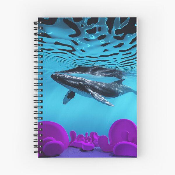 Item preview, A view of a whale in surreal, fantastical waters designed and sold by saly55887.