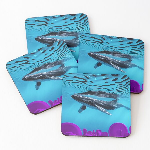 Item preview, A view of a whale in surreal, fantastical waters designed and sold by saly55887.