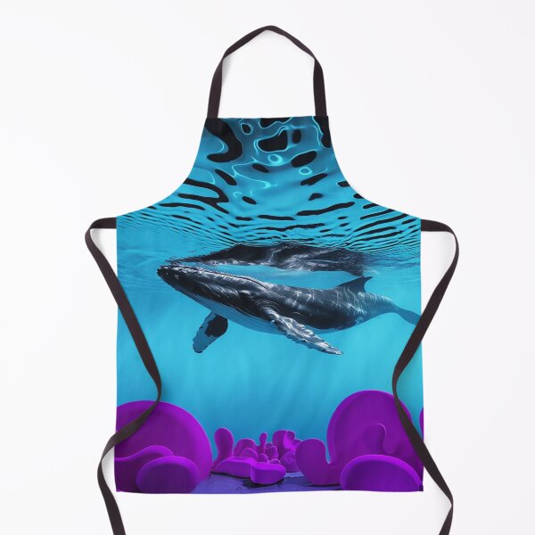 Item preview, A view of a whale in surreal, fantastical waters designed and sold by saly55887.