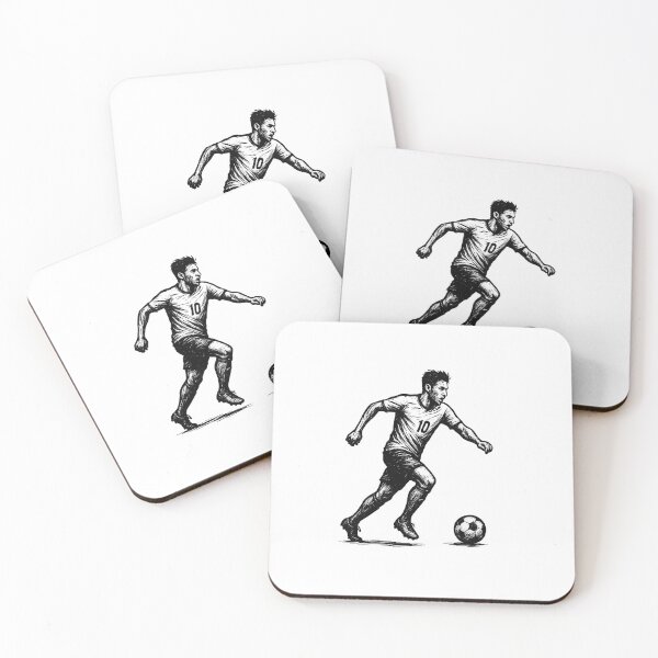 Item preview, Vintage Football Player Illustration – Black and White Soccer Art designed and sold by edimoraes.