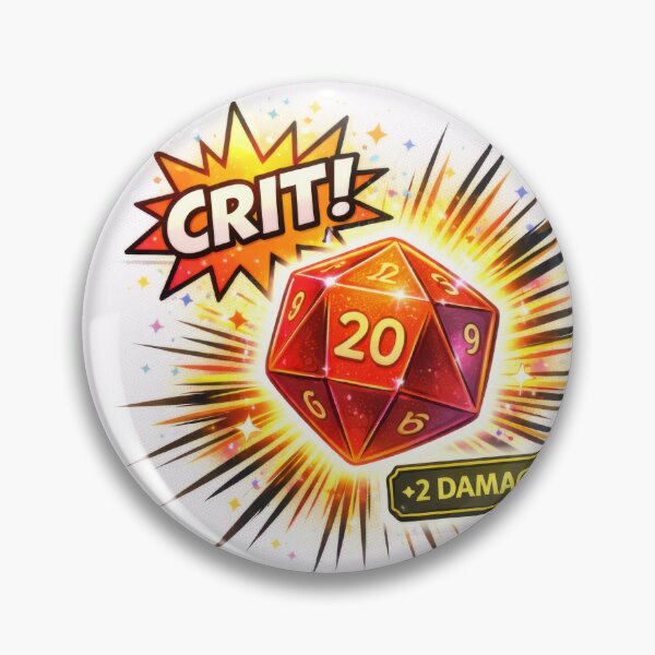 Item preview, Crit Critical Hit D20 Gaming Damage Dice designed and sold by jgvisualarts.