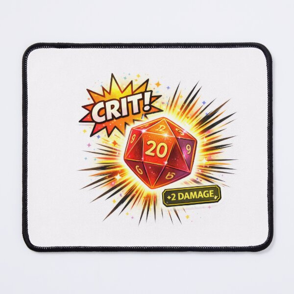 Item preview, Crit Critical Hit D20 Gaming Damage Dice designed and sold by jgvisualarts.