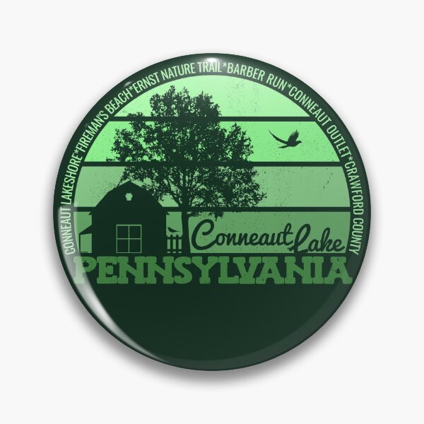 Item preview, Conneaut Lake Pennsylvania Sunset Retro Vintage Local Pride Logo designed and sold by CRHPOD20.