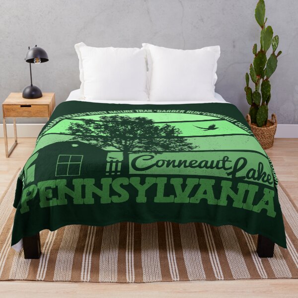 Item preview, Conneaut Lake Pennsylvania Sunset Retro Vintage Local Pride Logo designed and sold by CRHPOD20.