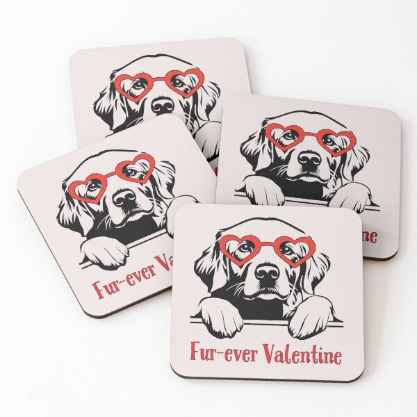 Item preview, RETRIEVER VALENTINE "FUR-EVER VELENTINE" designed and sold by BKDIGITALSHOP.
