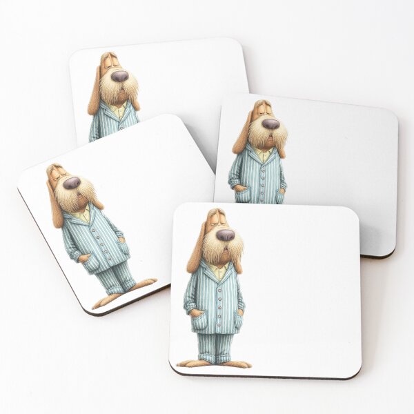 Item preview, Sleepy Dog in Pajamas – Cozy Tired Cartoon Character designed and sold by Jascha Ata.