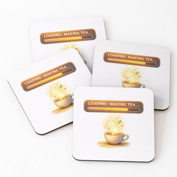 Item preview, Loading Making Tea Cozy Gaming Life Loading Bar designed and sold by jgvisualarts.